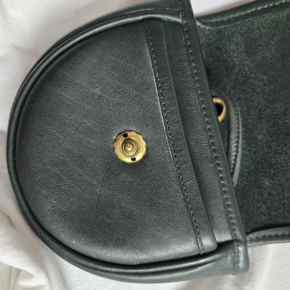 Rare Authentic Vintage Coach Mini Belt Bag in Dark Forest Green - Picture 8 of 8